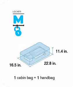 M locker dimensions