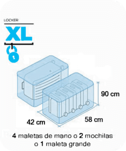 dimensiones taquilla XL de nuestra consigna