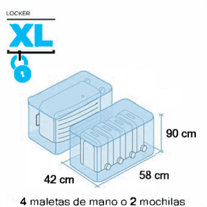 dimensiones taquilla XL de nuestra consigna