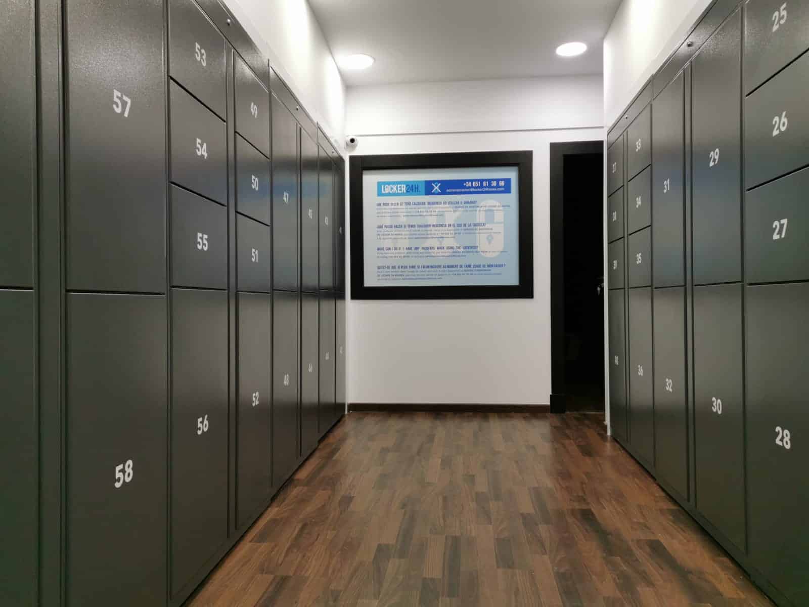 Interior de consigna de equipajes